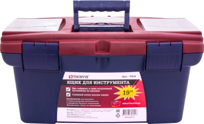 Ящик для инструмента 19" пластиковый 490х275х240 мм Thorvik TB19