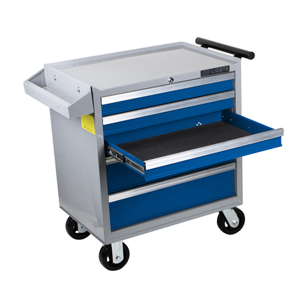 Licota AWX-2602GB-R Тележка инструментальная с карманом, 5 полок, сине-серая