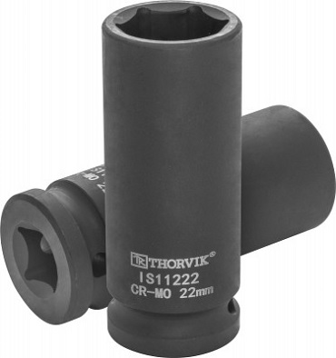 Головка торцевая ударная глубокая 1/2"DR, 22 мм Thorvik IS11222