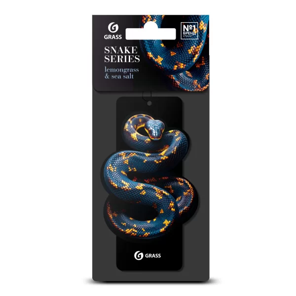Ароматизатор воздуха картонный GRASS Змея (lemongrass & sea salt)
