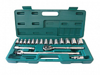 Набор головок торцевых дюймовых S05H4219S, 1/2"DR, SAE 3/8"--1-1/4", 19 предметов