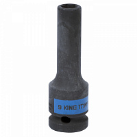 Головка торцевая ударная глубокая шестигранная 1/2", 9 мм KING TONY 443509M