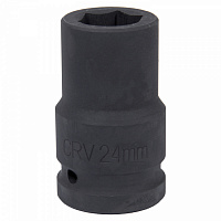 Головка торцевая глубокая шестигранная 1", 24 мм, для мультипликатора МАСТАК 005-80624