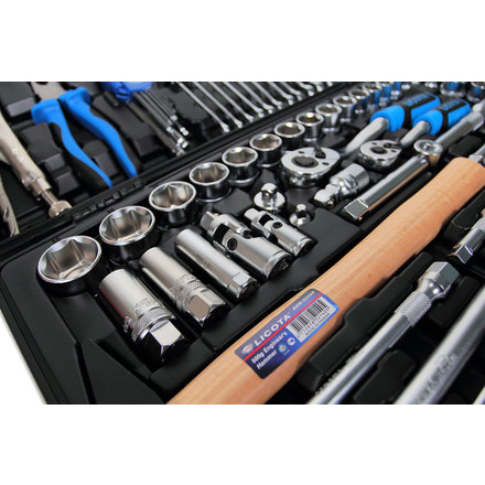 Licota ALK-8022F Набор инструмента 1/4", 3/8", 1/2", 6 и 12 гр. 131 предмет