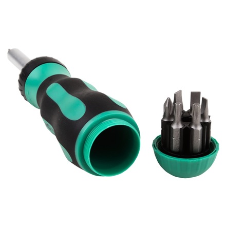 GARWIN PRO 636120 Отвертка трещоточная с набором бит, 8 пр.