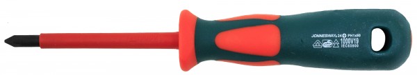 Отвертка крестовая диэлектрическая JONNESWAY DV13P180 PH#1х80 мм