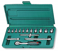 Набор головок торцевых S04H2715S, 1/4"DR, 4-14 мм, 15 предметов