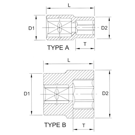 Licota F4012 Головка торцевая 12гр. 1/2" 12 мм
