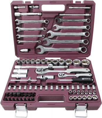 Набор инструмента универсальный Thorvik TS082 (1/4", 1/2"DR, 82 предмета)