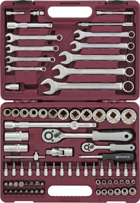 Набор инструмента универсальный UTS0082MP, 1/4", 1/2"DR с головками торцевыми MultiProf