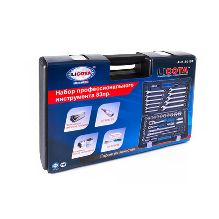 Licota ALK-8015F Набор инструмента 1/4" и 1/2" 6 гр. 83 предмета