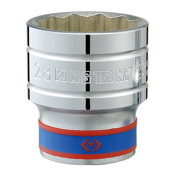 Набор торцевых головок с принадлежностями KING TONY 4042CR02, 1/2", двенадцатигранные, 10-32 мм, 5/16"-1-1/4", 42 предмета