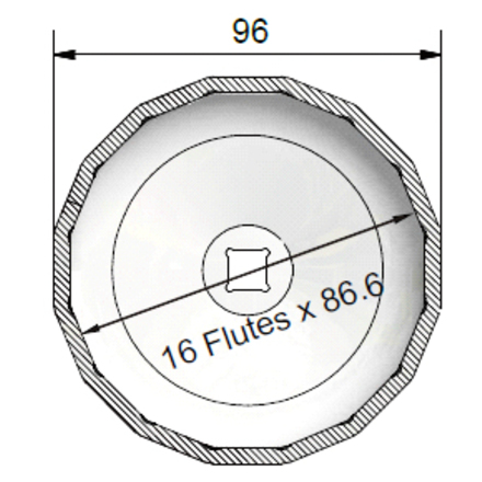 Licota ATA-8901 Съёмник масляного фильтра "чашка"  86.6 мм, 16 гр.