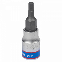 Насадка (бита) торцевая 1/4", HEX, 3 мм, L = 37 мм KING TONY 203503