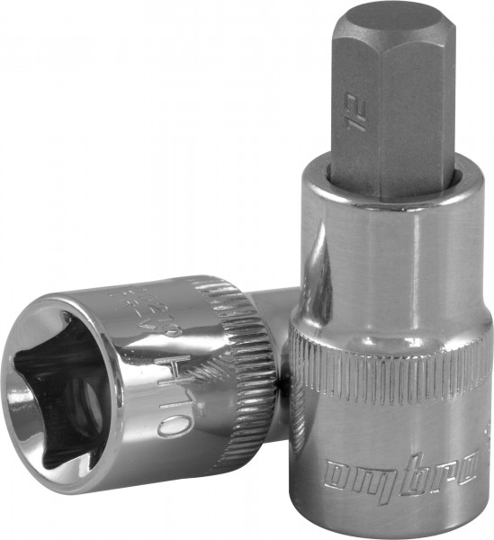 Насадка торцевая 120206, 1/2"DR с вставкой-битой шестигранной, Н6