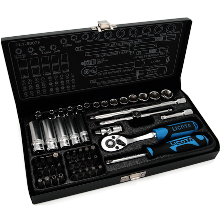 Licota ALT-5007F Набор торцевых головок 1/4" 52пр