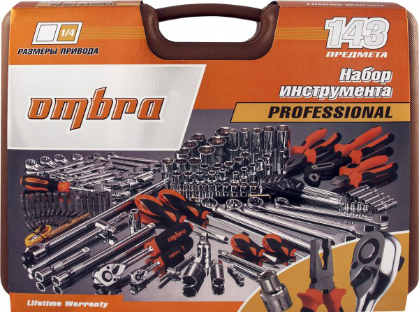Набор инструмента универсальный Ombra OMT143SL (143 пр.)