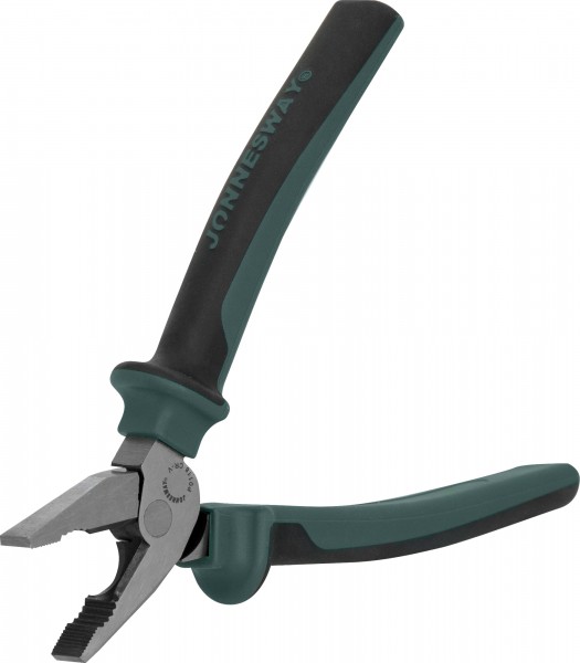 Пассатижи с увеличенными рычагами и двухкомпонентными рукоятками JONNESWAY P0118