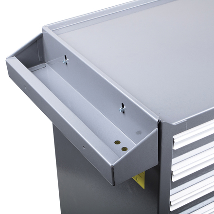 Licota AWX-2602G-R Тележка инструментальная с карманом, 5 полок, серая