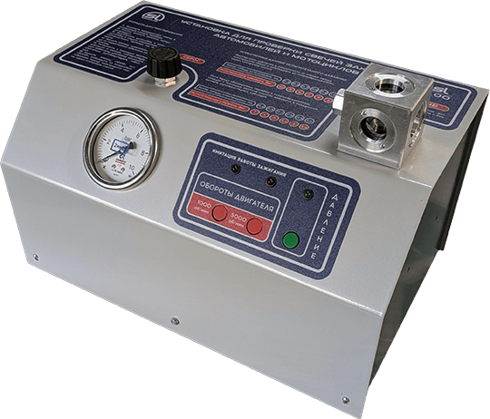 Установка для проверки свечей зажигания автомобилей и мотоциклов SL-100