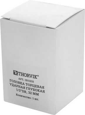 Головка торцевая ударная глубокая 1/2"DR, 32 мм Thorvik IS11232