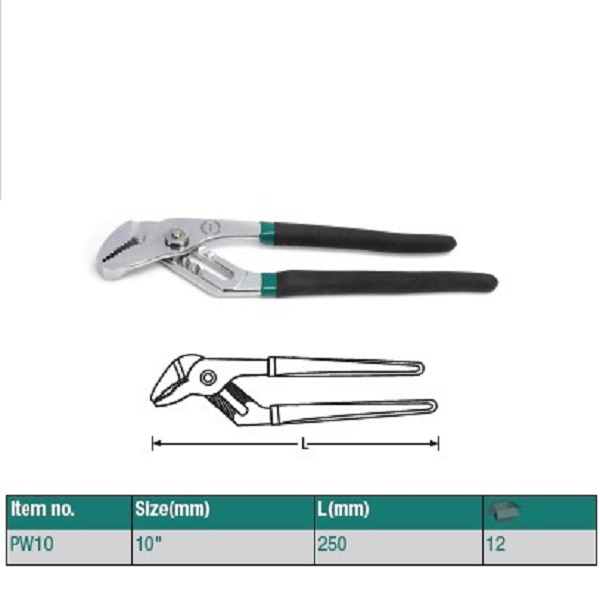 Клещи переставные ROSSVIK PW10 (10")