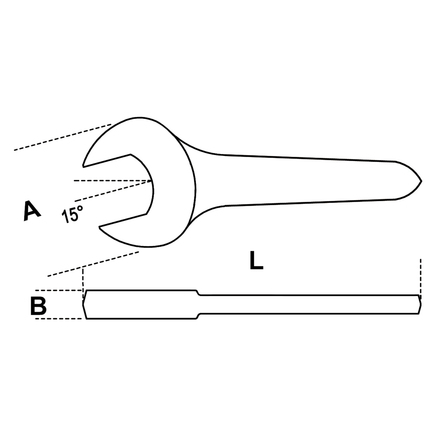 GARWIN PRO GR-IY038 Ключ рожковый односторонний 38 мм