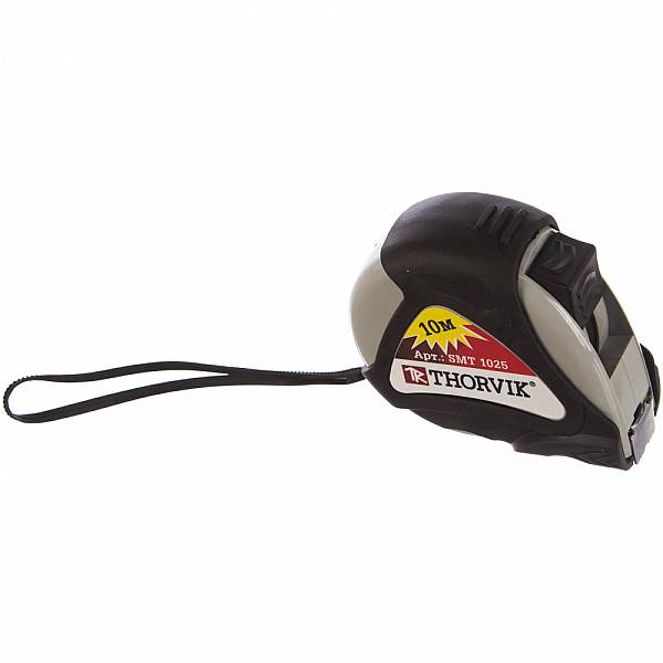 Рулетка в обрезиненном корпусе SMT1025, 10 м