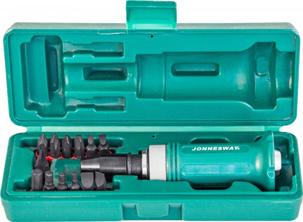 Ударно-поворотная отвертка JONNESWAY AG010138 (14 предметов)