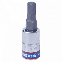 Насадка (бита) торцевая 1/4", HEX, 5 мм, L = 37 мм KING TONY 203505