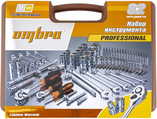 Набор инструмента универсальный Ombra OMT82S (1/4"; 1/2")