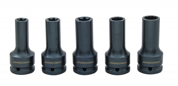 Набор торцевых головок AN040264, 3/4"DR E18 / E20 / E24 / 17 мм/19 мм 12-гр. Для болтов ГБЦ MAN