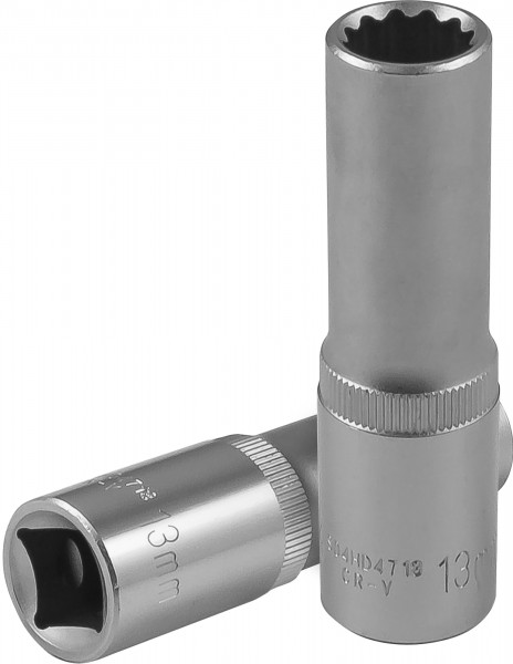 Головка торцевая глубокая S04HD4713, 12-гранная, 1/2"DR, 13 мм