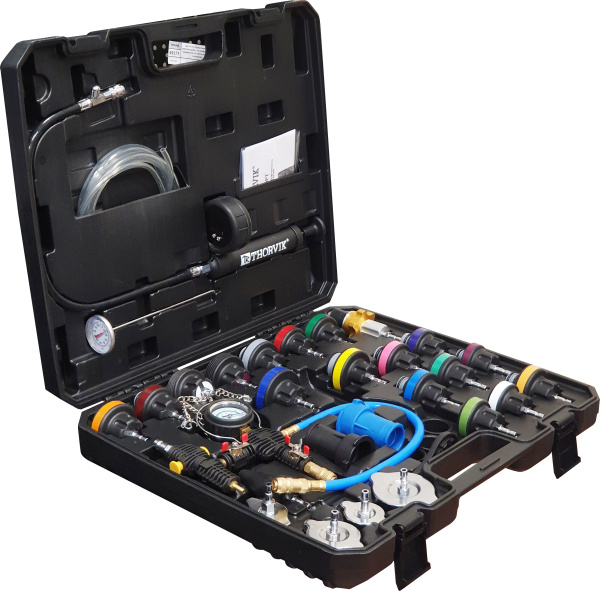 Набор для проверки герметичности системы охлаждения Thorvik RPTS33 (33 предмета)
