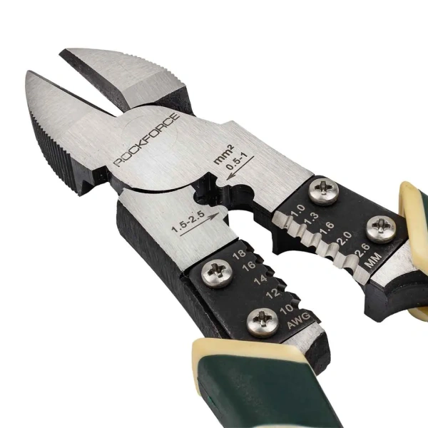 Бокорезы+обжимка/съемник изоляции 200мм, на блистере