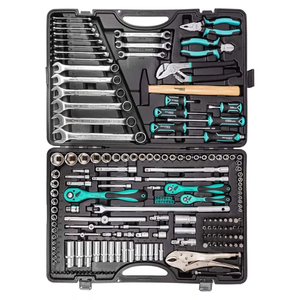 Набор инструментов 180пр. 1/4'', 3/8'', 1/2''(6гр.)