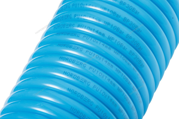 Шланг воздушный спиральный полиуретановый NORDBERG HS1015PU, Ø10х14 мм, 15 м