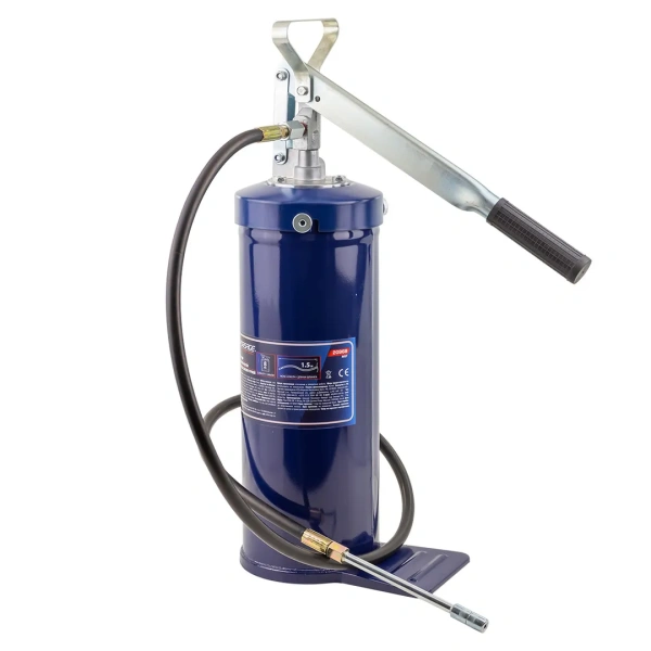Нагнетатель смазки ручной, 8кг (длина шланга 1.5, внутр.Ø 150мм, внутр. высота 390мм)