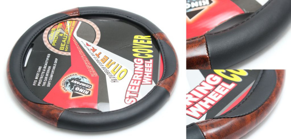 Чехол руля H -50243-WD/BK-M (972)