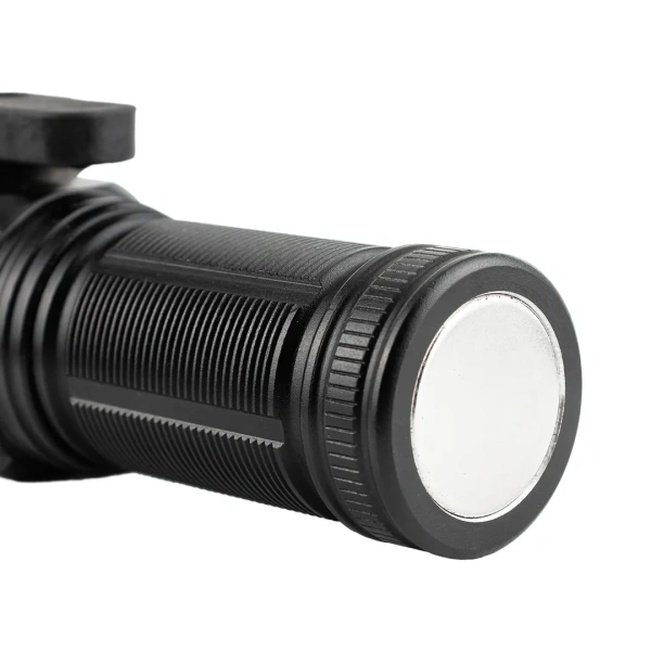 Фонарь ручной аккумуляторный с магнитом и мини-резаком (6 режимов работы, аккум. 500мАч, световой поток 1200 Лм, время работы 1-3ч, время зар. 2ч)