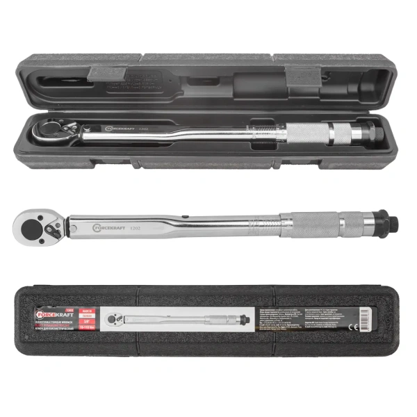 Ключ динамометрический щелчкового типа ''Profi''19-110Нм 3/8'',в пластиковом футляре (Taiwan)