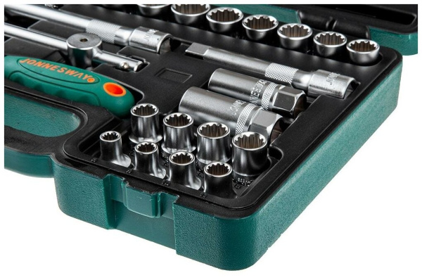 Набор головок торцевых S04H6321S (S04H6121S), 3/4"DR, 19-50 мм, 21 предмет