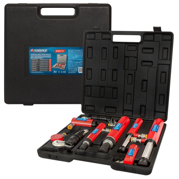 Комплект цилиндров гидравлических прямого и обратного действия 2т, 4т, 5т, 10т в пластиковом кейсе 7пр.