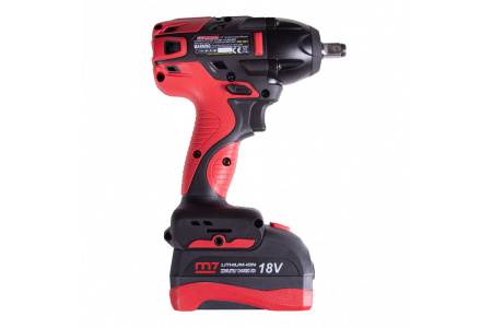 Гайковерт аккумуляторный ударный MIGHTY SEVEN DW-401A, 1/2", 813 Нм, 18 В