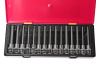 Набор головок и бит-головок JTC K4152 (1/2", TORX, HEX, SPLINE, 15 предметов в кейсе)