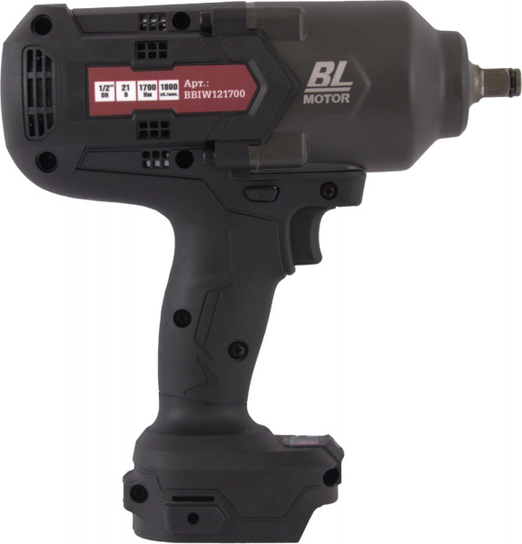 Гайковерт ударный аккумуляторный бесщеточный Thorvik BBIW121700DNB (1/2"DR, 21 В, 1700 Нм, без АКБ и З/У)
