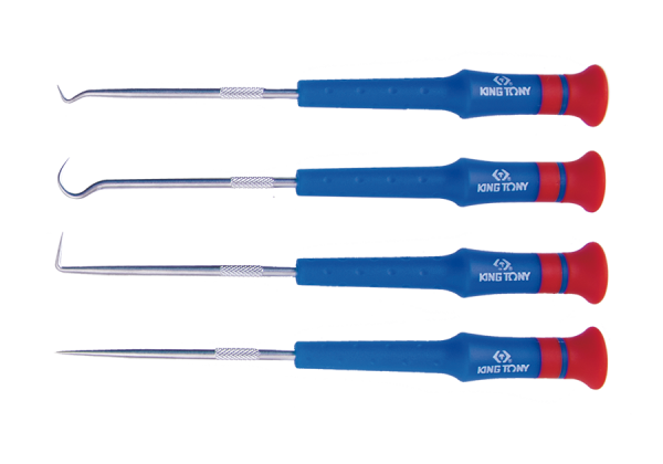 Набор KING TONY 30914AY для демонтажа сальников и колец, 4 предмета