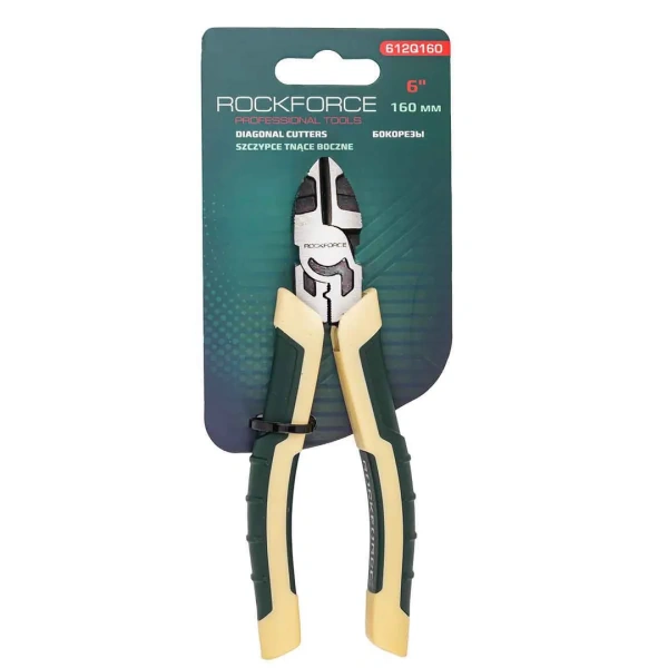 Бокорезы с эргономическими рукоятками+обжимка 160мм, на блистере