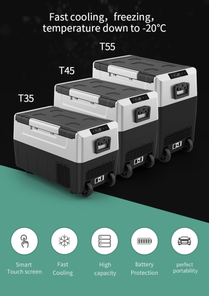 Автомобильный компрессорный холодильник FILYMORE T55