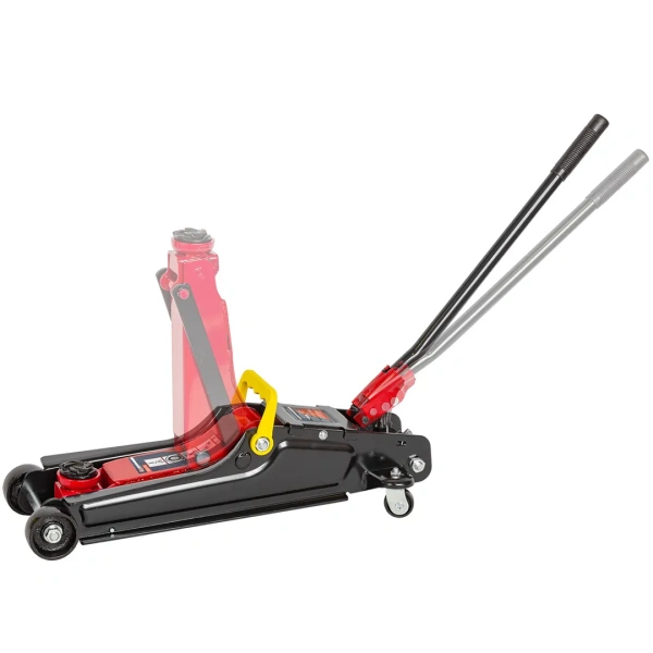 Домкрат подкатной гидравлический 3т (h min 85мм, h max 385мм) в кейсе